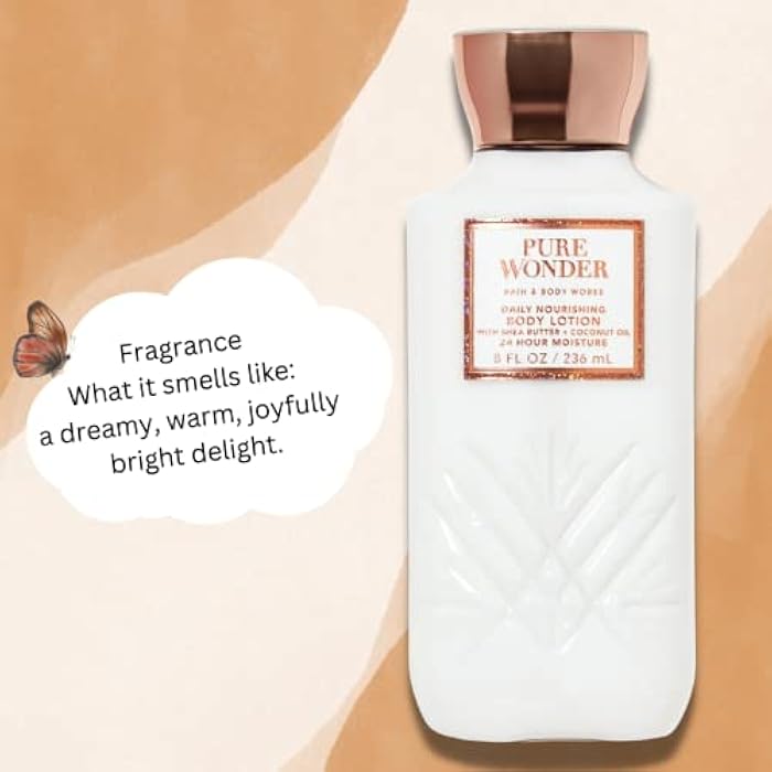 Bath & Body Works Pure Wonder 24 Hour Moisture Body Lotion with Shea Butter + Vitamin E - 236ml - Image 3