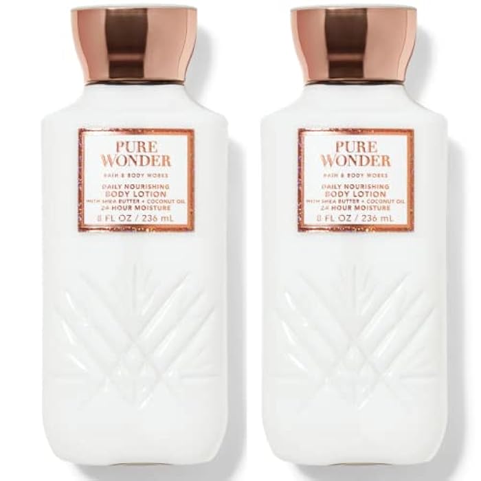 Bath & Body Works Pure Wonder 24 Hour Moisture Body Lotion with Shea Butter + Vitamin E - 236ml - Image 1