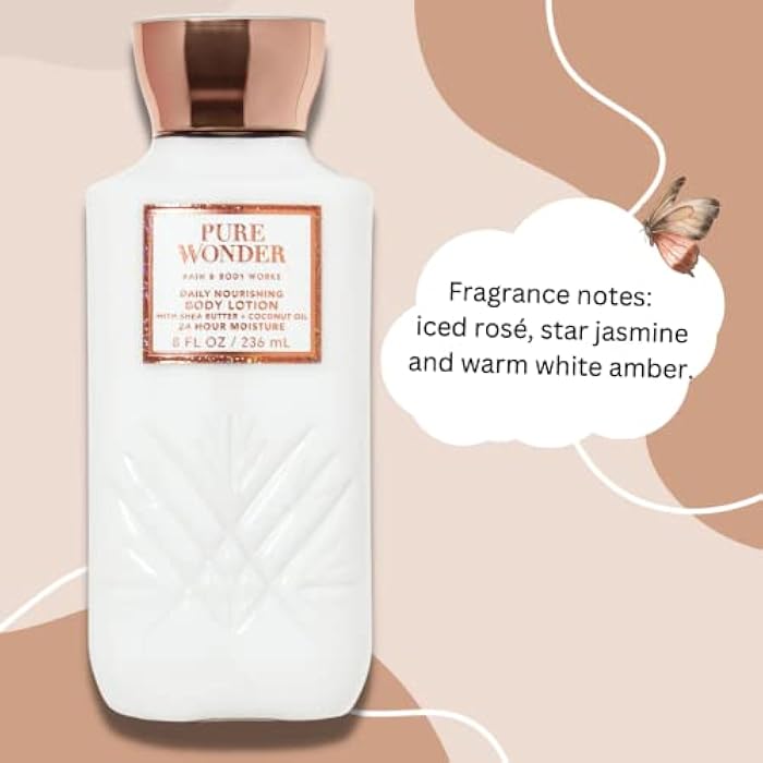 Bath & Body Works Pure Wonder 24 Hour Moisture Body Lotion with Shea Butter + Vitamin E - 236ml - Image 4