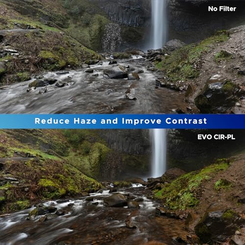 Hoya EVO Antistatic 49mm Polarizing Filter — Premium Optical Glass w/ 16-Layer SMC, 3mm Low-Profile Aluminum Frame - Stain & Scratch Resistant Circular Polarizer to Enhance Clarity & Vibrant Colors - Image 3