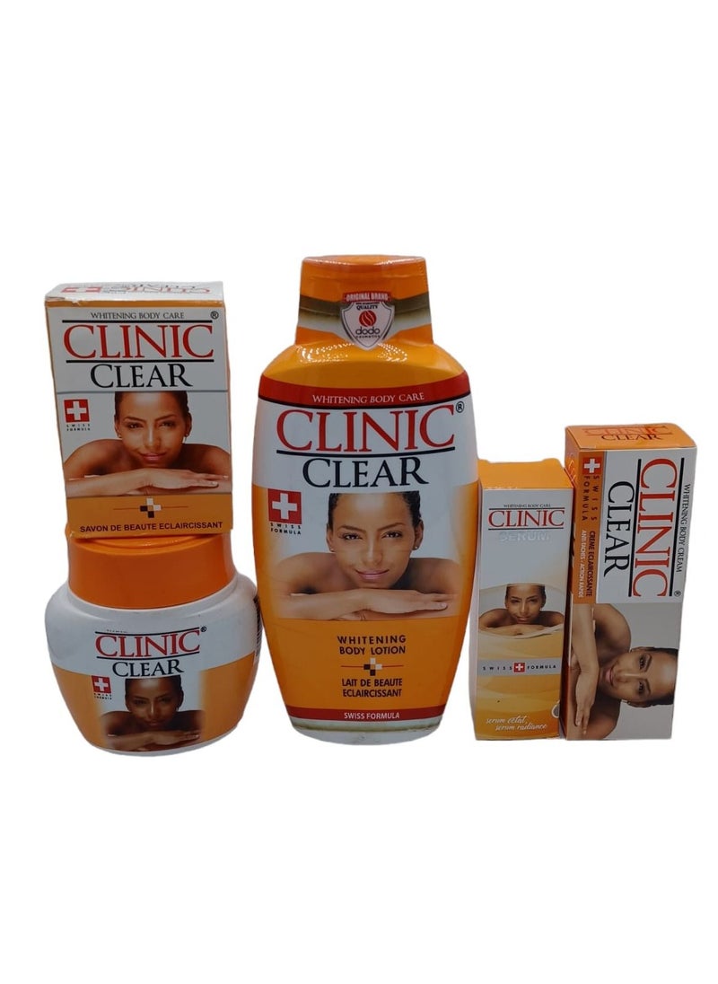 Clinic Clear - Clinic Clear Skin Whitening Set 5 Pieces - Image 1