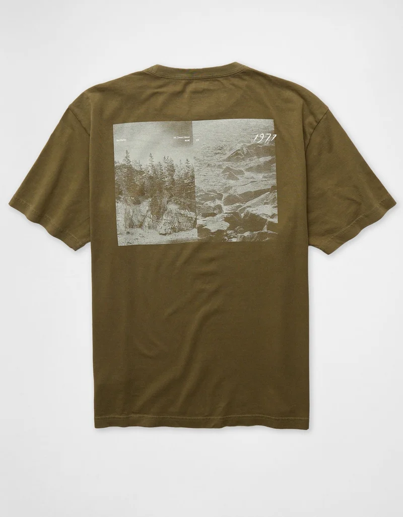 امريكان ايجل تي-شيرت بطبعة شعار