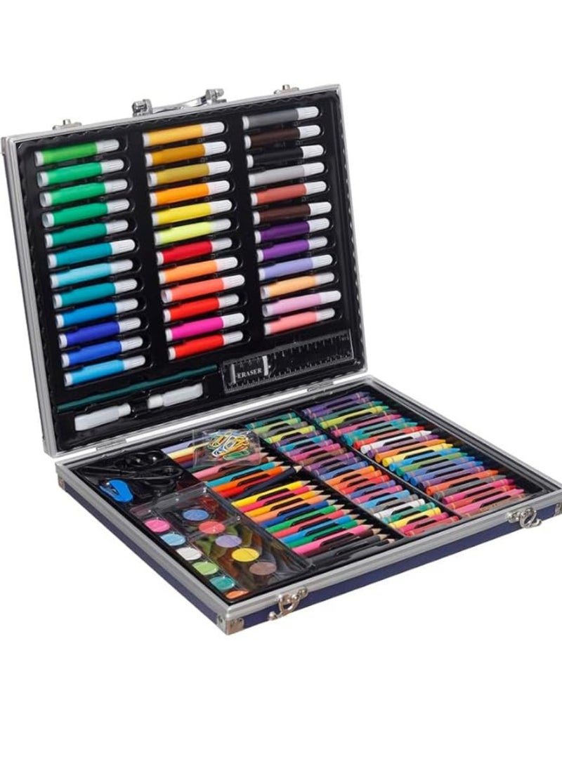 A bag of colored pencils, watercolor, wood, felt-tip pen, and wax, 150 pieces - Image 1