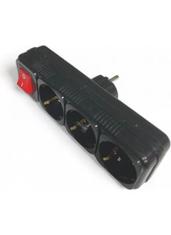 Tek-İş Single-Work Plug Socket Triple Grounded Switched Golyat Black  - Image 3