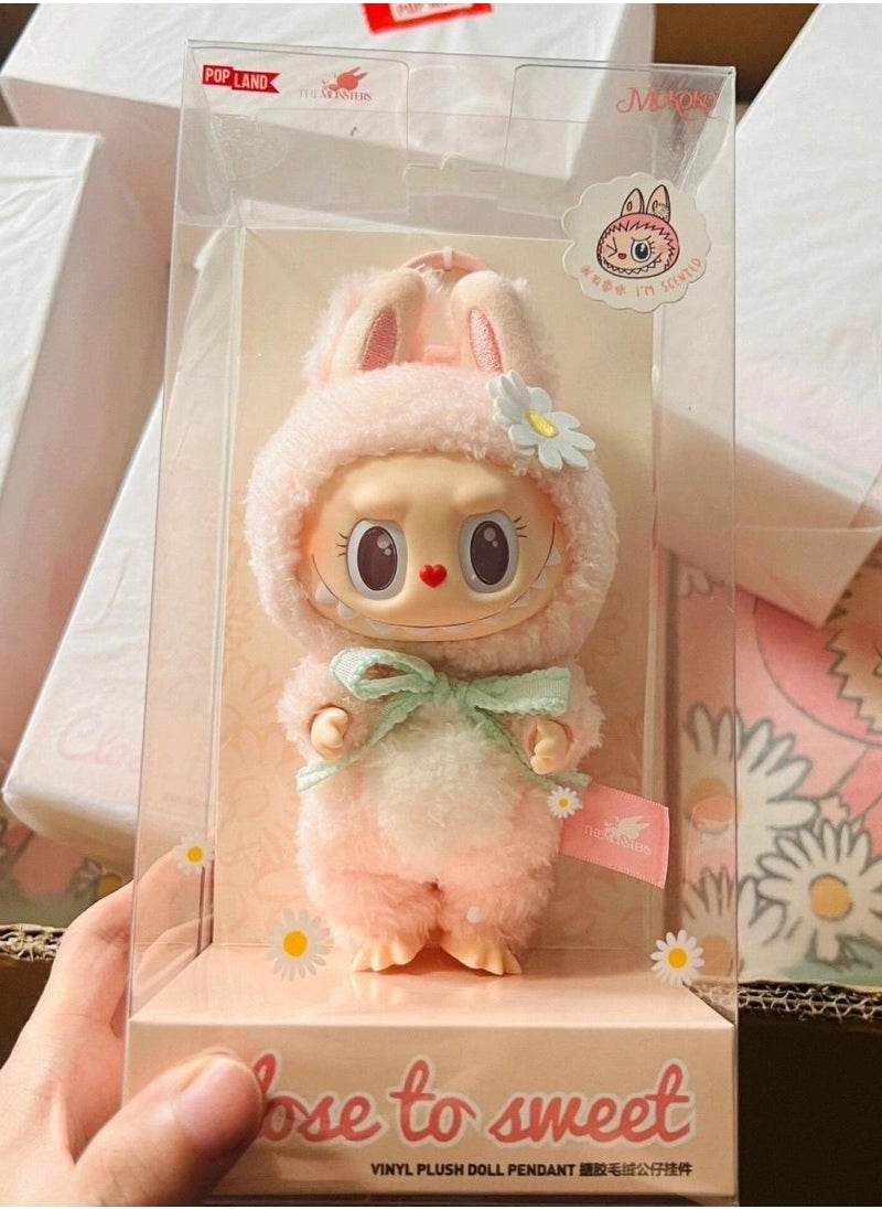 Archangel Labubu Labubu Big Leader Blind Box Hand-held Doll Generation Vinyl Plush Pendant Sweetheart-Specifications:Mokoko Sweetheart