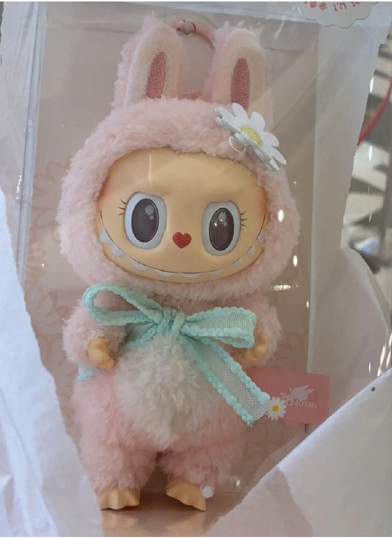 Archangel Labubu Labubu Big Leader Blind Box Hand-held Doll Generation Vinyl Plush Pendant Sweetheart-Specifications:Mokoko Sweetheart