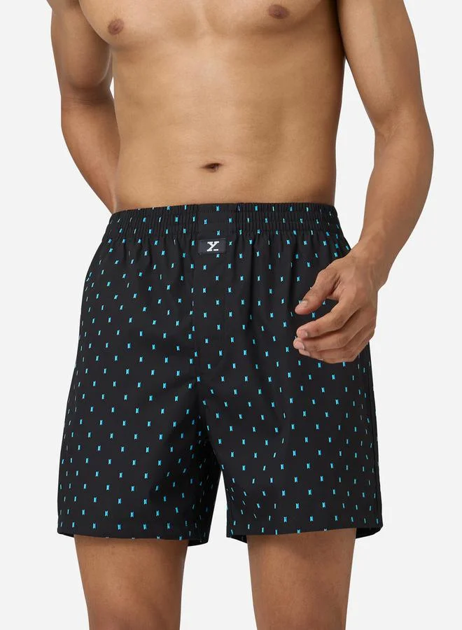 XYXX Pack of 2 - Polka Print Combed Cotton Boxers by Styli