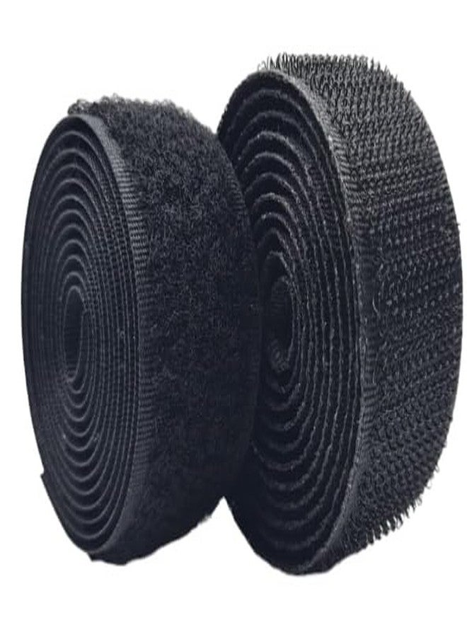 REENA Hook & Loop fastner Tape Roll 1 inch (25 mm) Width and 1 Meter Length Combo (Haberdashery) (Black & White 1 Meter) - Image 4