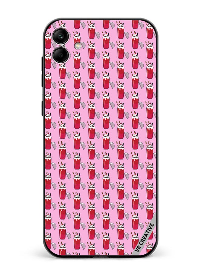 Protective Case Cover For Samsung Galaxy A04 Ice Cream Glass Drink Design Multicolour