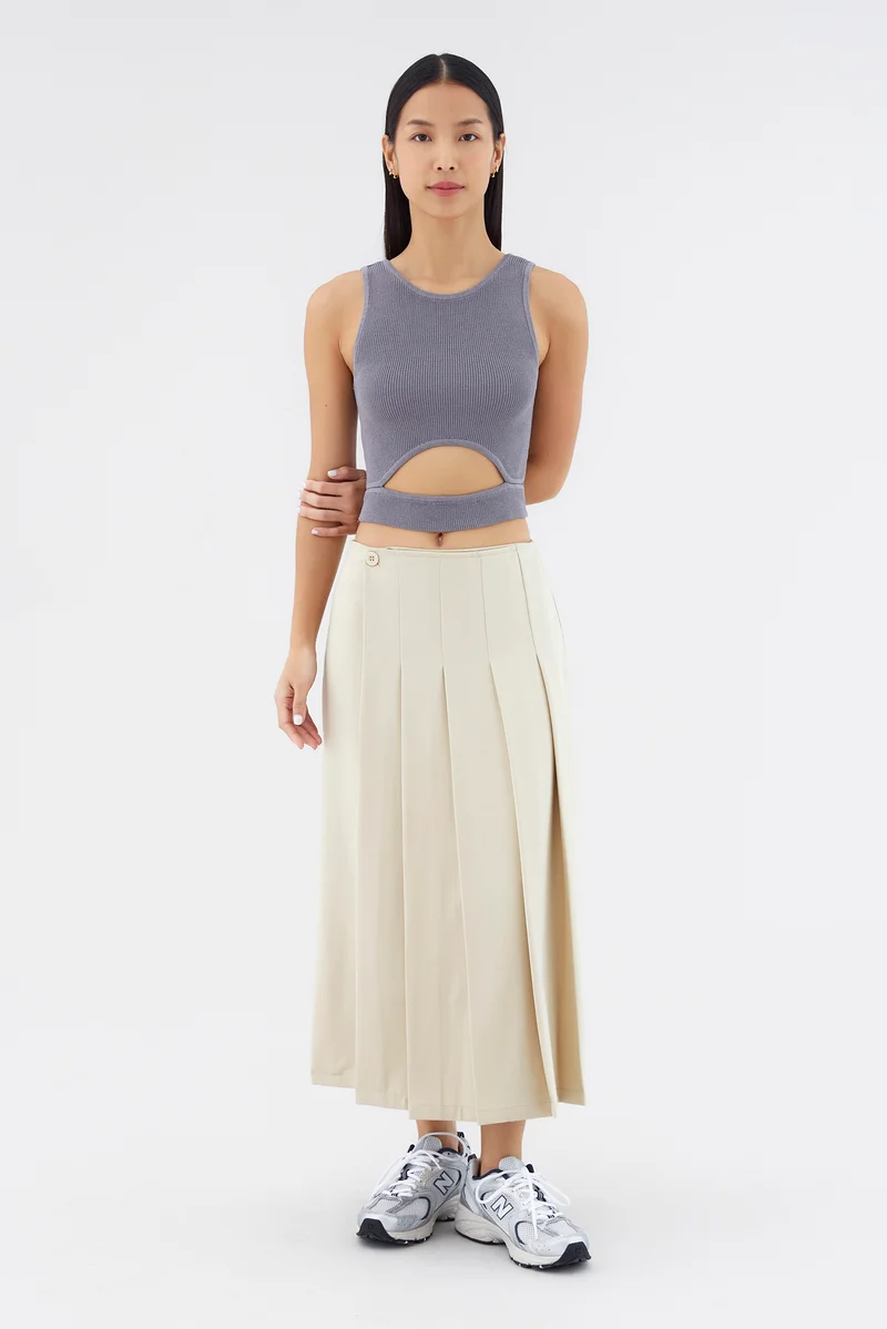 The Editor's Market Felisca Cut-Out Crop Tank