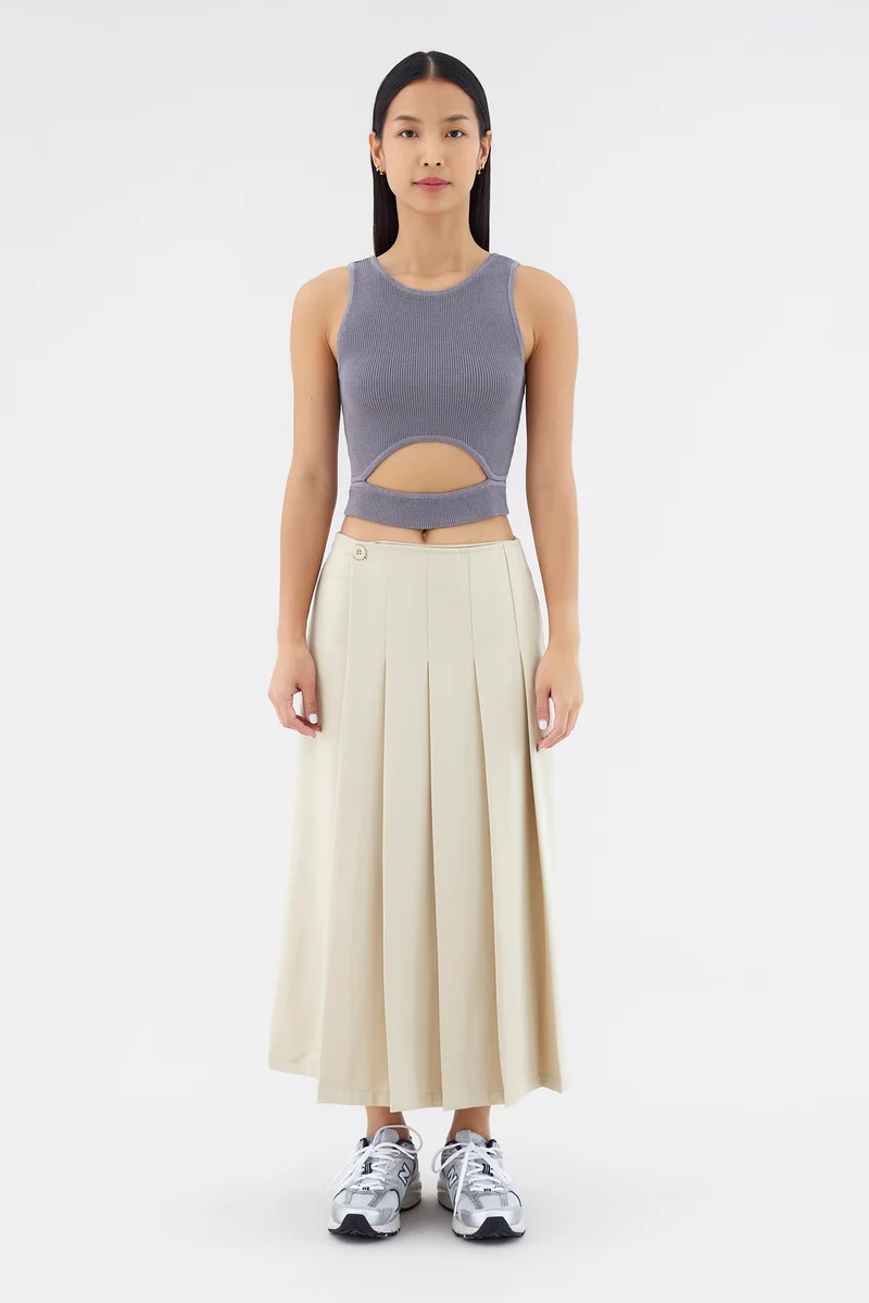 The Editor's Market Felisca Cut-Out Crop Tank