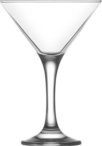 LAV Glassware LAV 65 Ounce Martini Glasses Misket Collection  Thick and Durable  Dishwasher Safe  Perfect for Parties Weddings and Everyday  Great Gift Idea  Set of 6 Clear Glass Martini Glasses 