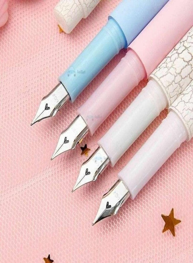 Krifa Enterprise Cute Unicorn Glitter Fountain Pen Gift Set for Kids – Pack of 2 Fancy Cartoon Pens with 4 Ink Refills & 1 Bookmark – Stylish Non-Toxic Ink Pens for School, Office & Birthday GIFT - Image 5
