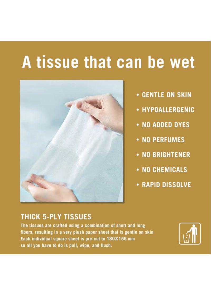 Rich Life - Facial Tissue - Premium Quality 4-Ply - 480 Sheets | 20 Value Packs | Soft, Durable & Moisture Proof | 100% Raw Wood Pulp - Ideal for Wet & Dry | Available in 5 to 100 Packs - Image 1