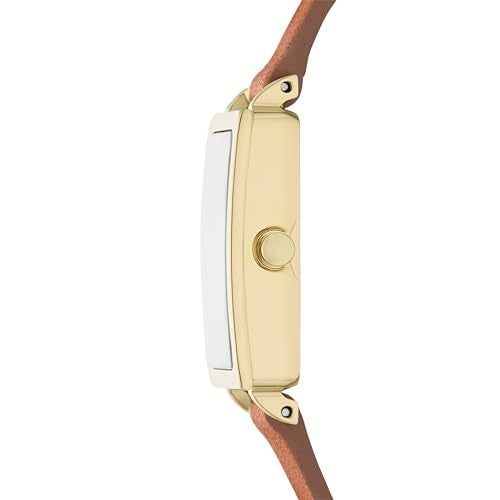 Skagen Women's Hagen Micro Two-Hand Brown Leather Band Watch (Model: SKW3149) - Image 4