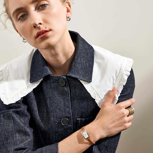Skagen Women's Hagen Micro Two-Hand Brown Leather Band Watch (Model: SKW3149) - Image 2