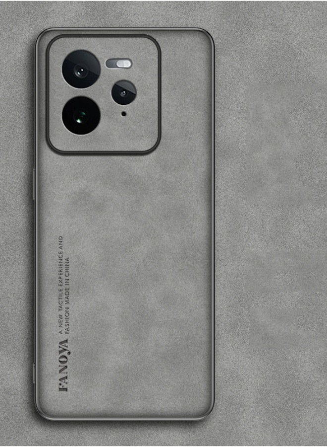 غطاء واقي لريلمي GT 8 برو 5G، غلاف خلفي من الجلد البولي كربونات. - Image 1