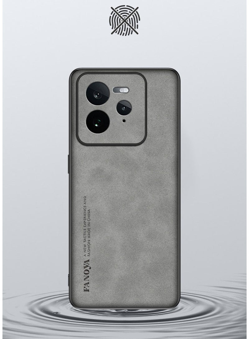 غطاء واقي لريلمي GT 8 برو 5G، غلاف خلفي من الجلد البولي كربونات. - Image 4