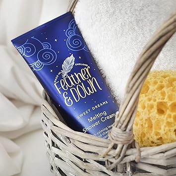 Feather & Down Feather Down Travel Essentials Gift Set Pillow Spray Melting Shower Cream Sleep Butter Relaxing RollOn Infused with Lavender Chamomile Essential Oils Vegan Friendly Cruelty Free  - Image 5