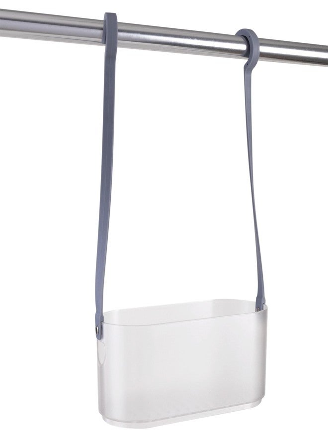 Bath Bliss 2 Way Deluxe Convertible Shower Caddy | Hang Over Shower Head or Shower Door | Bathroom Organization | Self Draining | Rust Resistant Plastic | Frost - Image 4