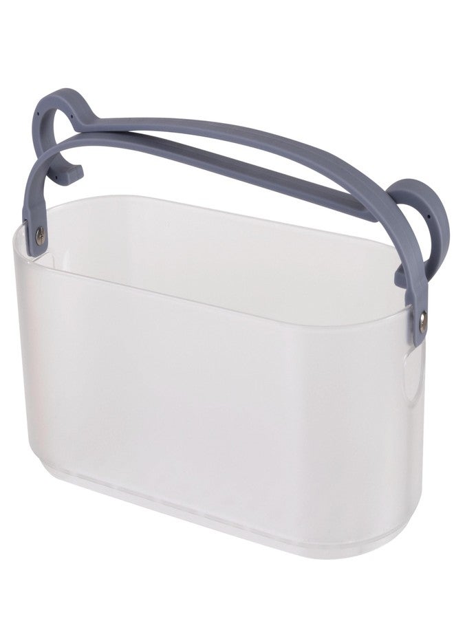 Bath Bliss 2 Way Deluxe Convertible Shower Caddy | Hang Over Shower Head or Shower Door | Bathroom Organization | Self Draining | Rust Resistant Plastic | Frost - Image 2