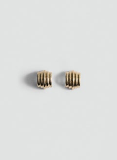 MANGO Embossed Hoop Earrings  - Image 1