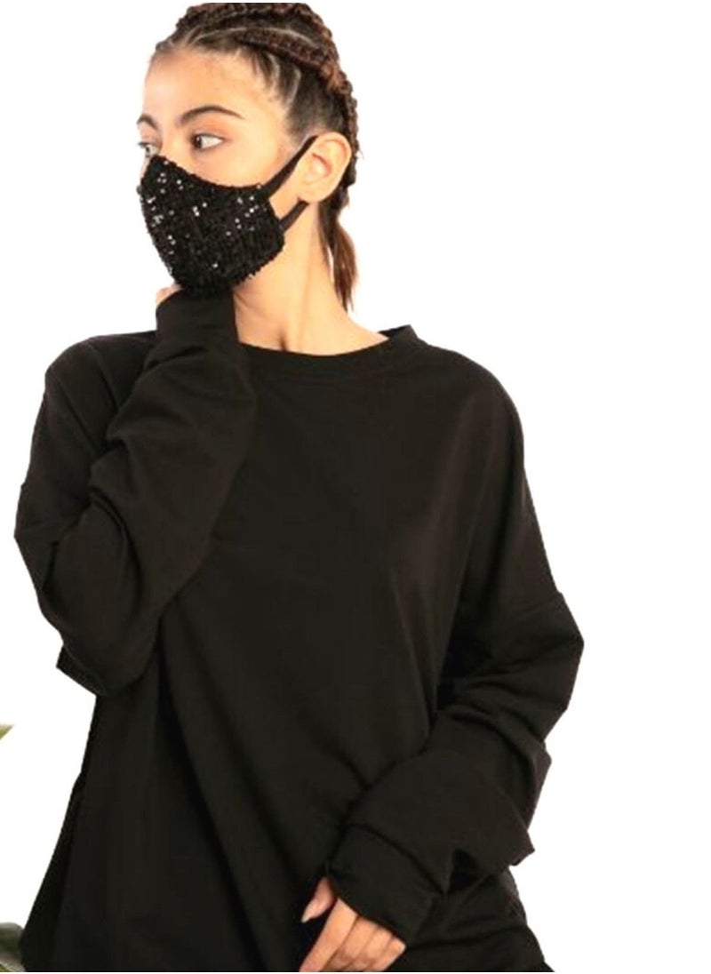 VENTIUP - Sequin Mask Black - Image 1