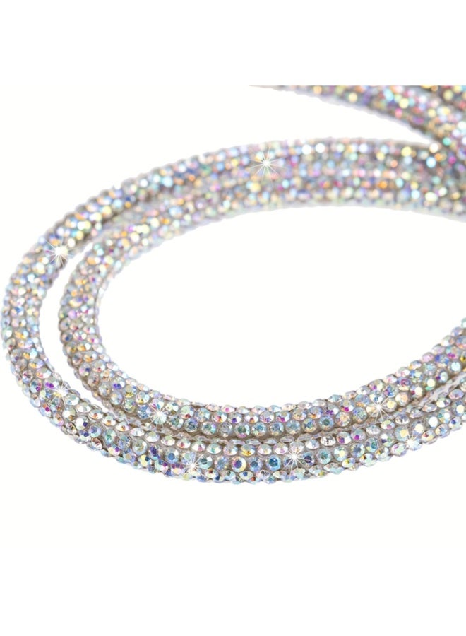 Phone Crossbody Lanyard, Crystal Phone Lanyard with Full Rhinestone Bling Glitter, Bling Phone Strap for Most Phone, iPad, Handbag,Wallet, Phone Neck Holder for Women (Multi Color)  - Image 3