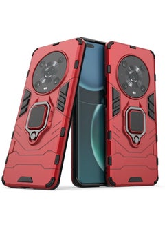 Case for Honor MAGIC 4 PRO,Hybrid Heavy Duty Protection Shockproof Defender Kickstand Armor Case Cover,Red
