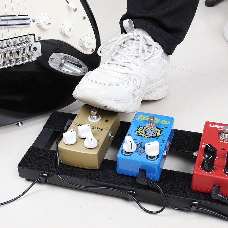 Mr.Power 15" x 5.7" Mini Pedalboard, 0.75lb Alum Alloy Super Light Guitar Bass Effect Pedal Board, With Accessories Self Adhesive Hook Loop Tape, Cable Ties, CabIe Clamps (Small Pedalboard) - Image 2