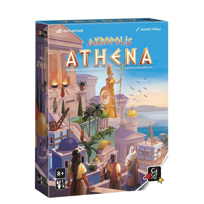 Gigamic Akropolis Athena Expansion for Mensa Select Strategy Game for Kids Teens Adults Build an Ancient City to Gain Athenas Favor Tile Placement Family Board Game Ages 8 24 Players 25 Min - Image 2