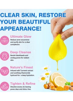 VOGSIG 60Pcs Kojic Acid and Turmeric Cleansing Pads for Dark Spots Helps Balance Skin Oil and Water Fade Spot Remove Excess Keratin Clean Oil Refines Pores Turmeric Kojic Acid Cleansing Pads  - Image 3