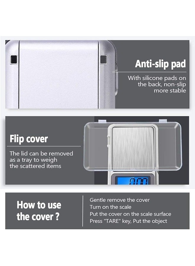 Arabest Portable Digital Scales, Gold Jewelry Scales, Mini Pocket Digital Scales, Precision Electronic Balance Scales (100g/0.01g) - Image 5