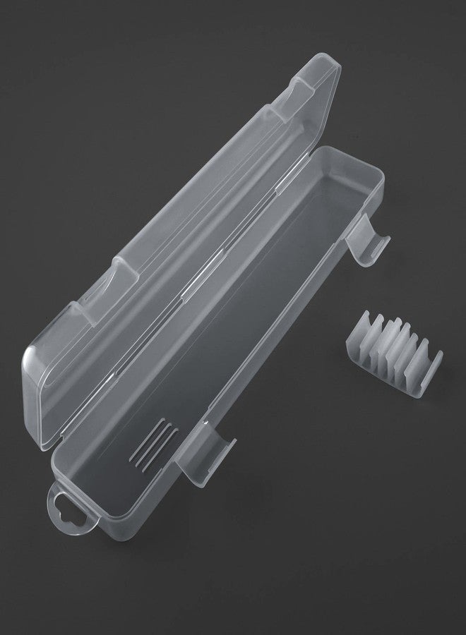 OriGlam Transparent Tableware Storage Case, Portable Flatware Utensil Box, Clear Cutlery Organziers Container for Spoon Fork Chopsticks for Travel Camping Picnic (B) - Image 3