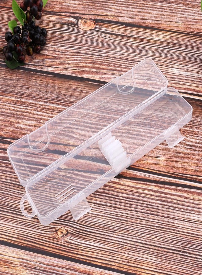 OriGlam Transparent Tableware Storage Case, Portable Flatware Utensil Box, Clear Cutlery Organziers Container for Spoon Fork Chopsticks for Travel Camping Picnic (B) - Image 1