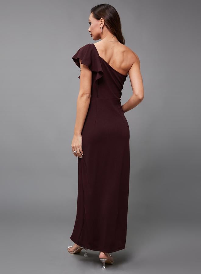 ستايلي فستان ماكسي غير متماثل - Image 4