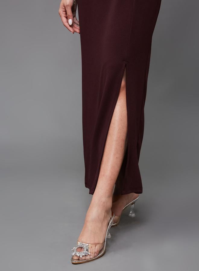 ستايلي فستان ماكسي غير متماثل - Image 5