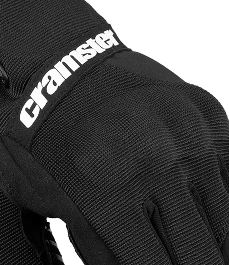 Cramster Polyester Flux WP Gloves - Cuff Length Motorcycle Racing Riding Waterproof Gloves | Impact Protection | Abrasion Resistance - Black, Small - Image 5