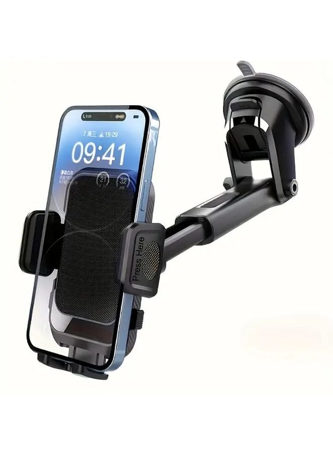 Black Car Air Vent Phone Holder With Suction Cup Adjustable Arm Hands Free GPS Navigation - Image 3