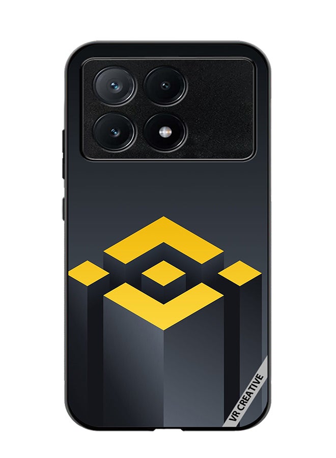 VR CREATIVE Protective Case Cover For Xiaomi Poco X6 Pro Binance Logo Design Multicolour - Image 1