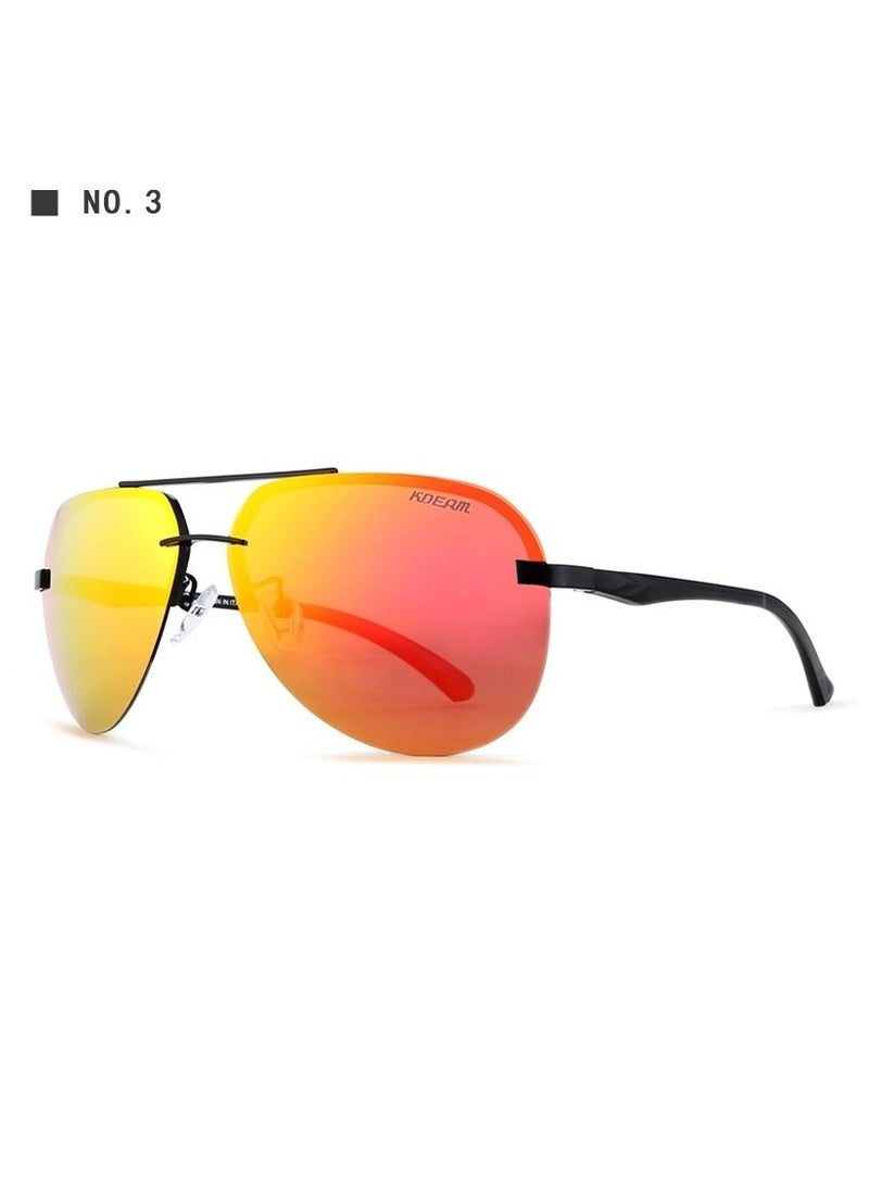 kdeam Sunglasses for men and women, polarized glasses, driving, cycling, flying, high appearance level, aluminum-magnesium sunglasses - Image 1