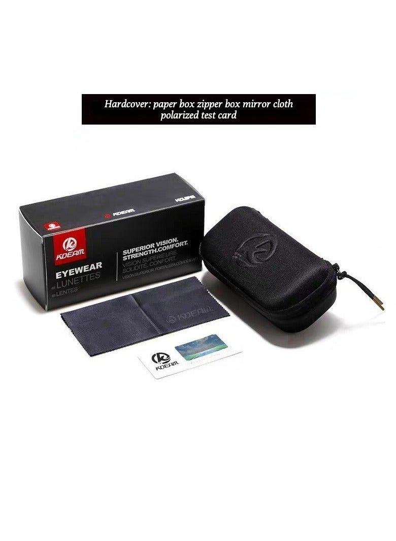 kdeam Sunglasses for men and women, polarized glasses, driving, cycling, flying, high appearance level, aluminum-magnesium sunglasses - Image 3