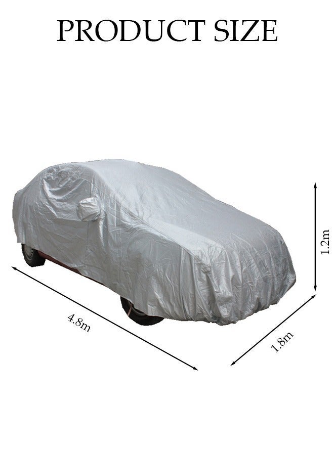 DUNISO Full Car Covers SUV Sunscreen UV Protection Indoor Outdoor Sunscreen Heat Protection DustWind/Water/Weatherproof Anti-Uv Scratch-Resistant Sedan Universal Suit 3XL - Image 4