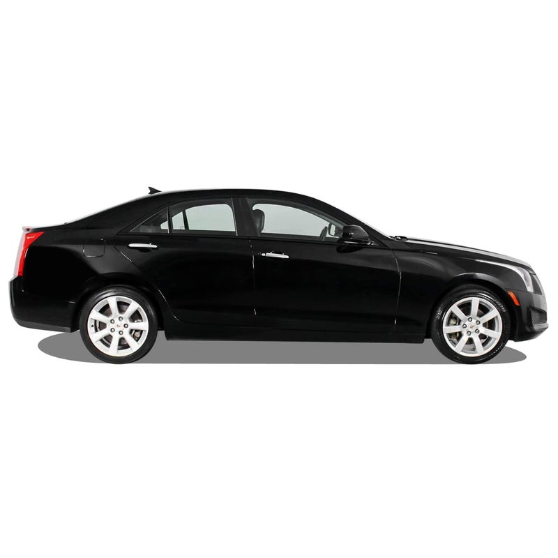 SlickMod Chrome Delete Blackout Vinyl Overlay for 2013-2018 Cadillac ATS Sedan Window Trim (Gloss Black) - Image 3
