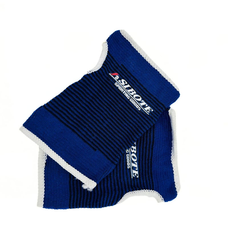 Sibote Palm Support Compression Wrist Brace - 2 Pieces, Blue and White, Elastic Ribbed Design - Image 4