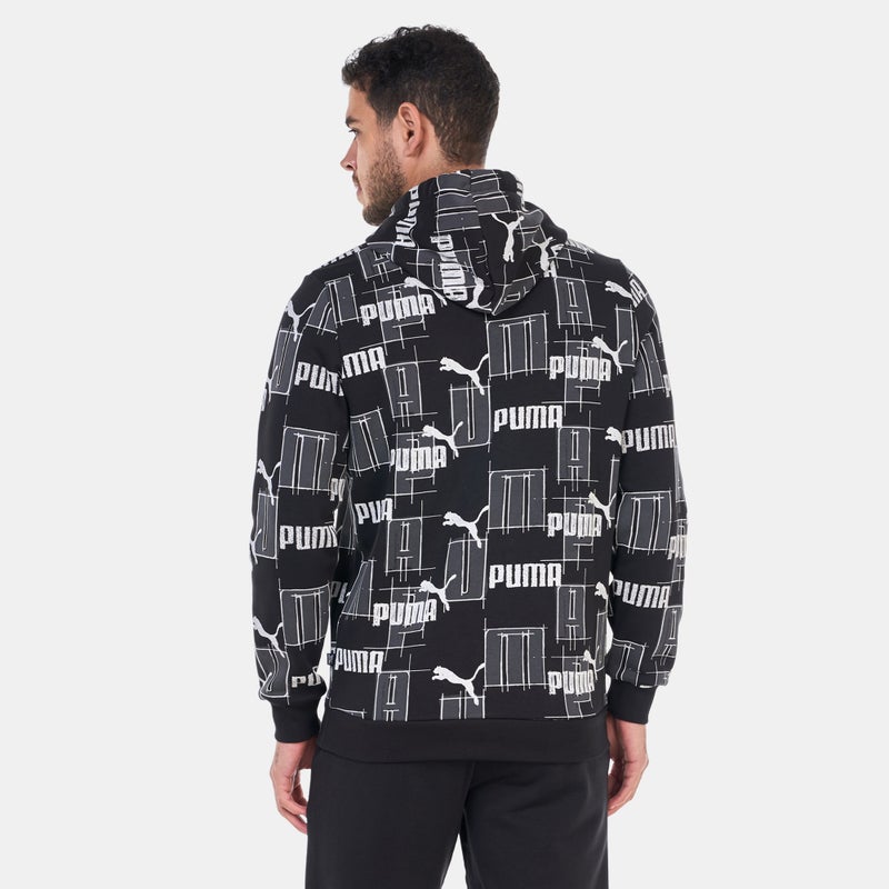 PUMA Men's Essentials+ Logo Lab Allover Print Hoodie - Image 2