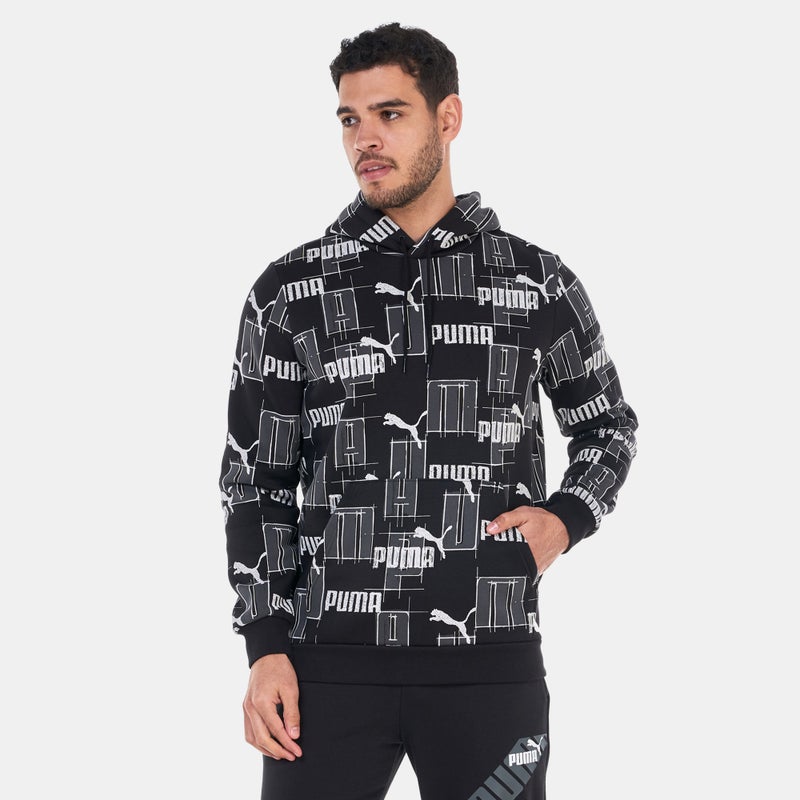 PUMA Men's Essentials+ Logo Lab Allover Print Hoodie - Image 1