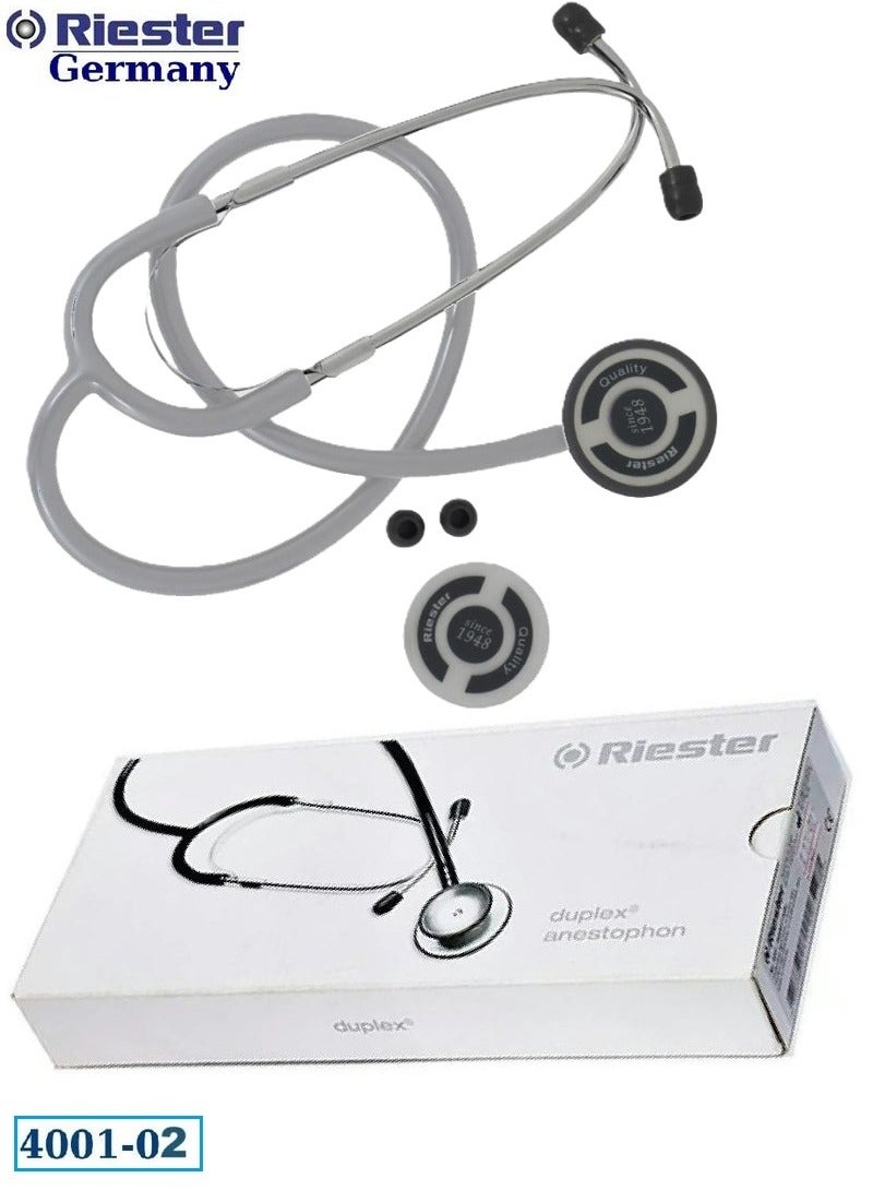 Riester Germany Stethoscope Duplex Aluminium by Riester for adults ( 4001-02) Gray - Image 1