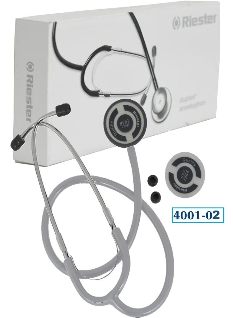 Riester Germany Stethoscope Duplex Aluminium by Riester for adults ( 4001-02) Gray - Image 4