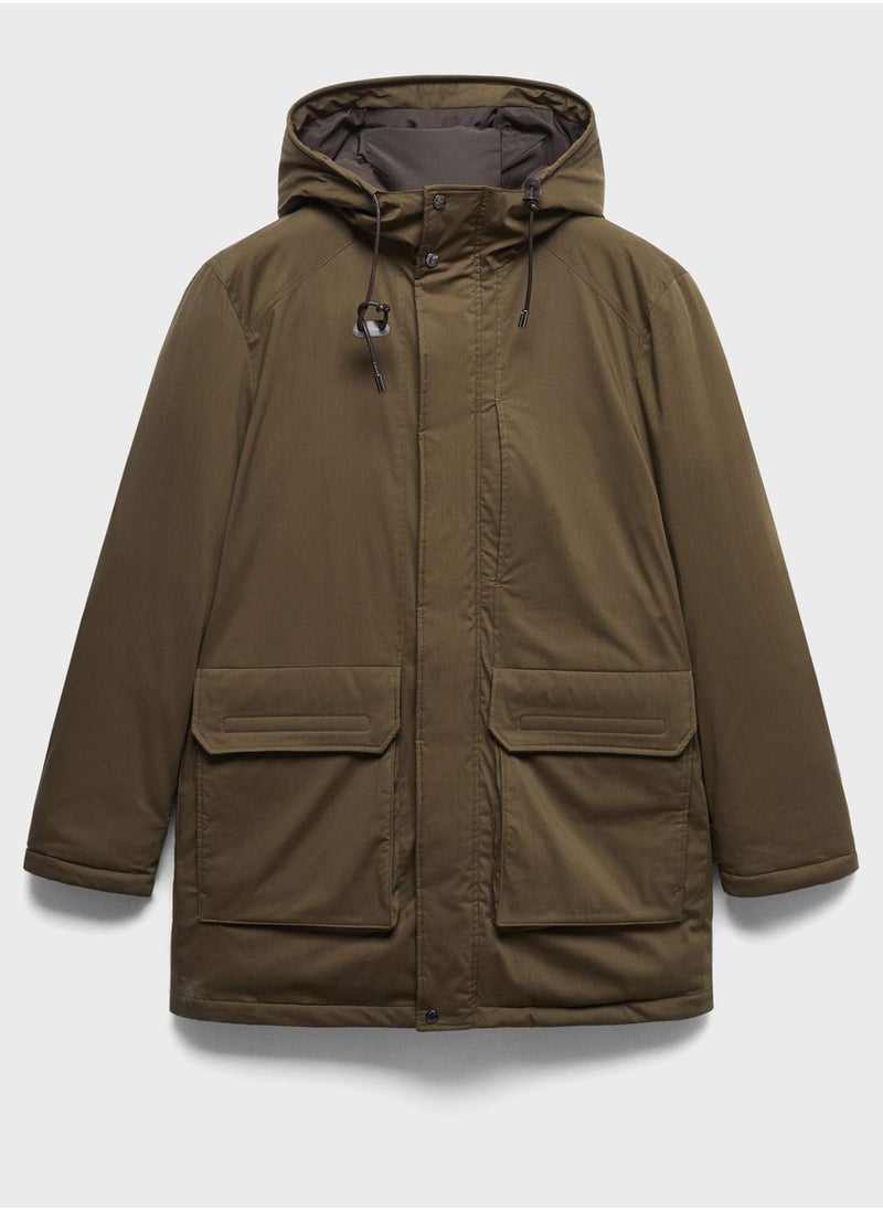 Mango Man - Long Quilted Jacket - Image 1
